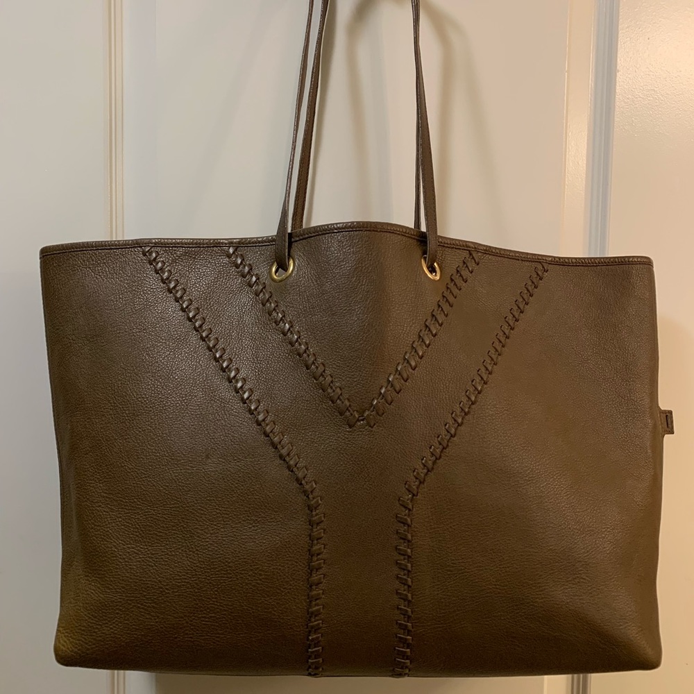 Authentic YSL Leather Reversible Neo Double Tote